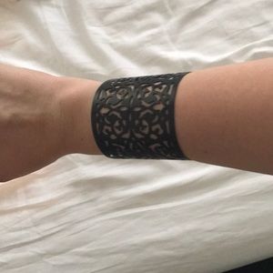 Black cut out cuff